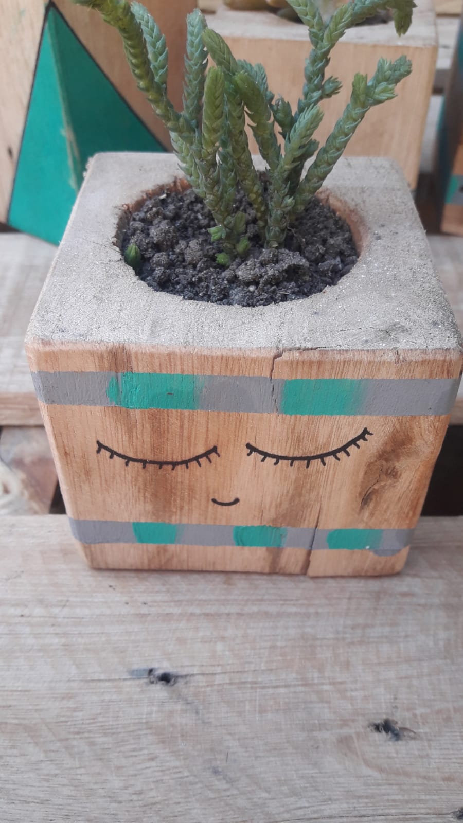 maseta con carita
